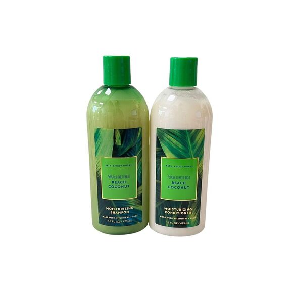 Bath & Body Works Waikiki Beach Coconut Shampoo & Conditioner Set 16 fl oz - Picture 2 of 4